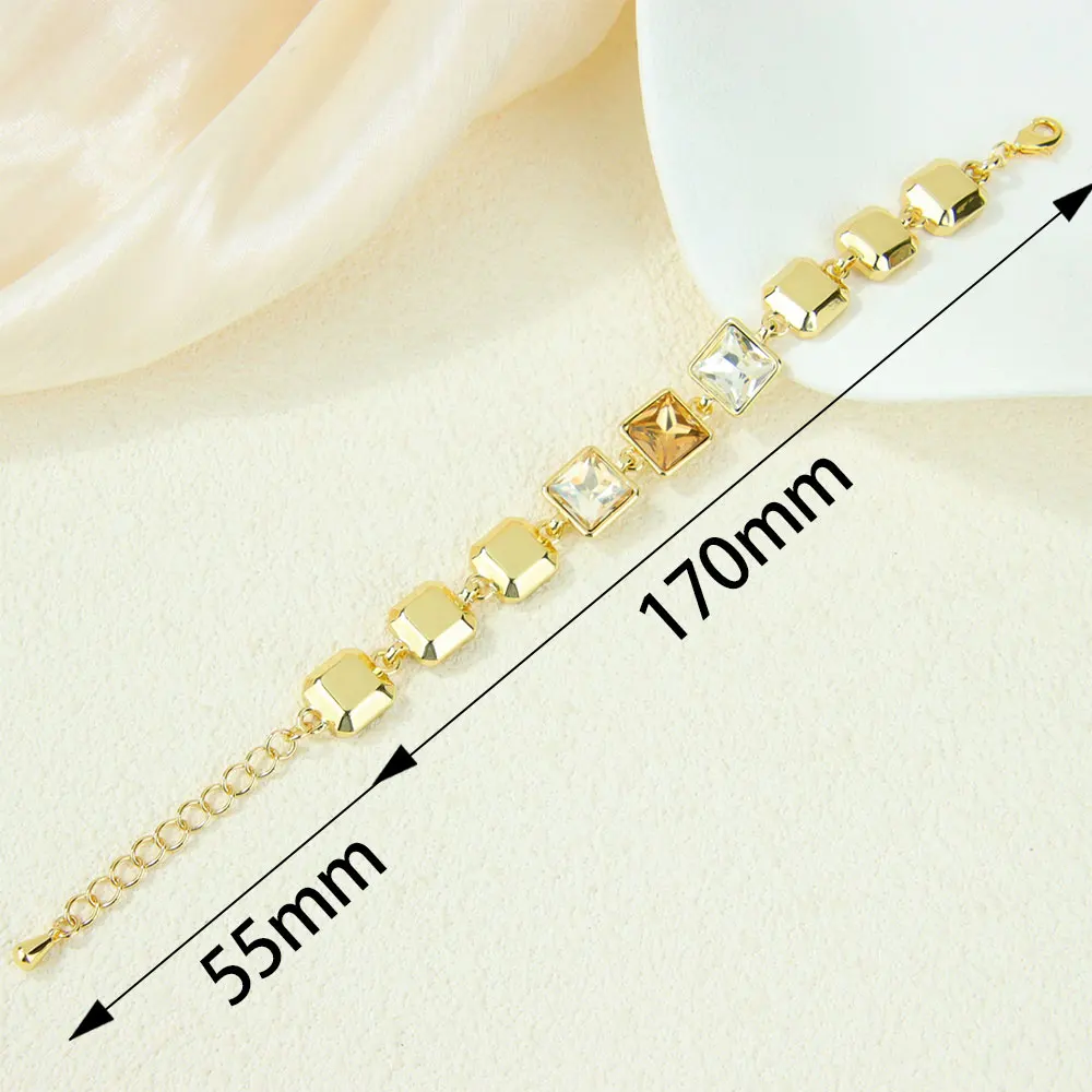 Original Charm Colored Crystal Jewelry Bracelet Earrings High Quality Natural Stone Women Fine Jewelry for Party Gifts