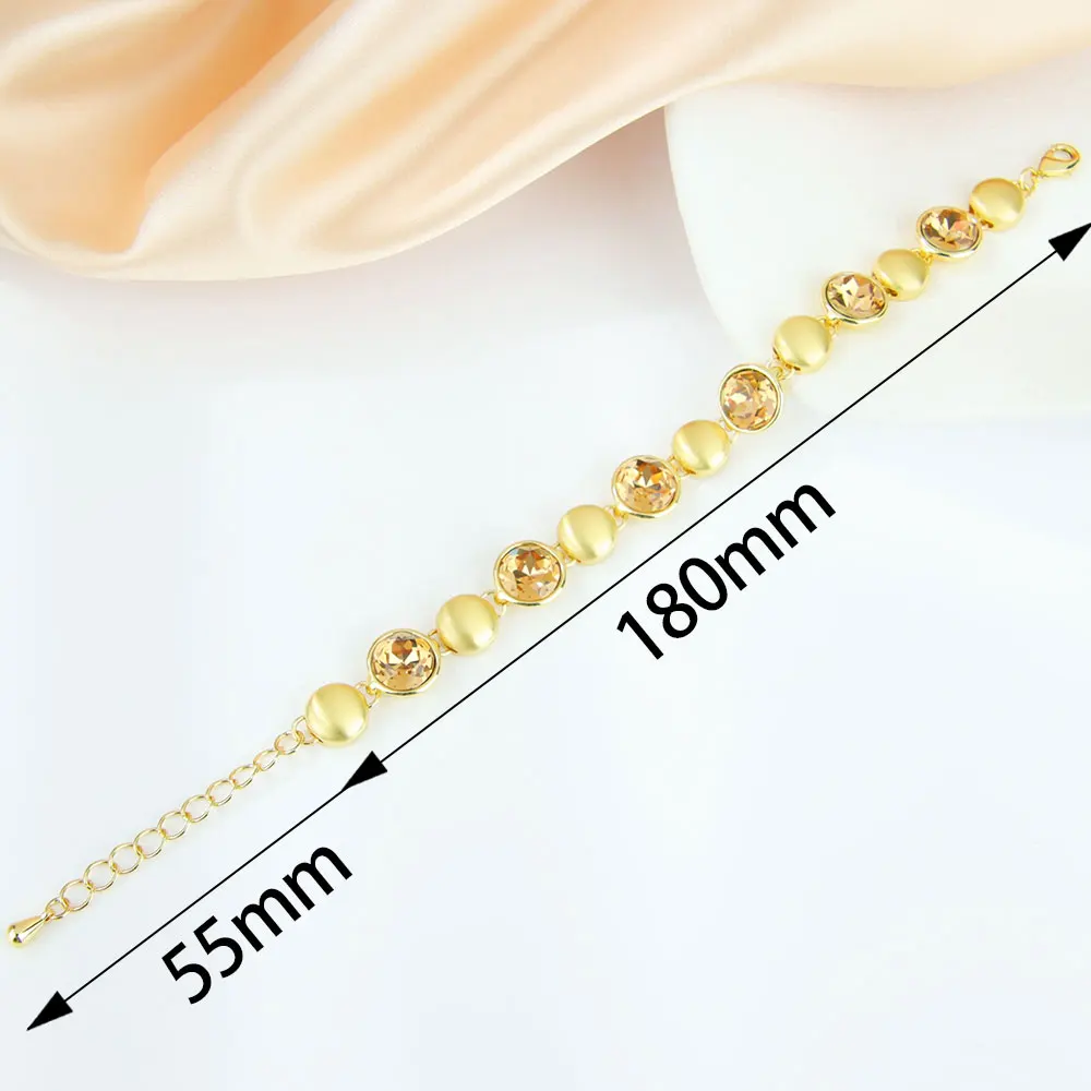 Original Charm Colored Crystal Jewelry Bracelet Earrings High Quality Natural Stone Women Fine Jewelry for Party Gifts