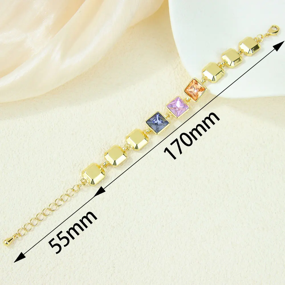 Original Charm Colored Crystal Jewelry Bracelet Earrings High Quality Natural Stone Women Fine Jewelry for Party Gifts