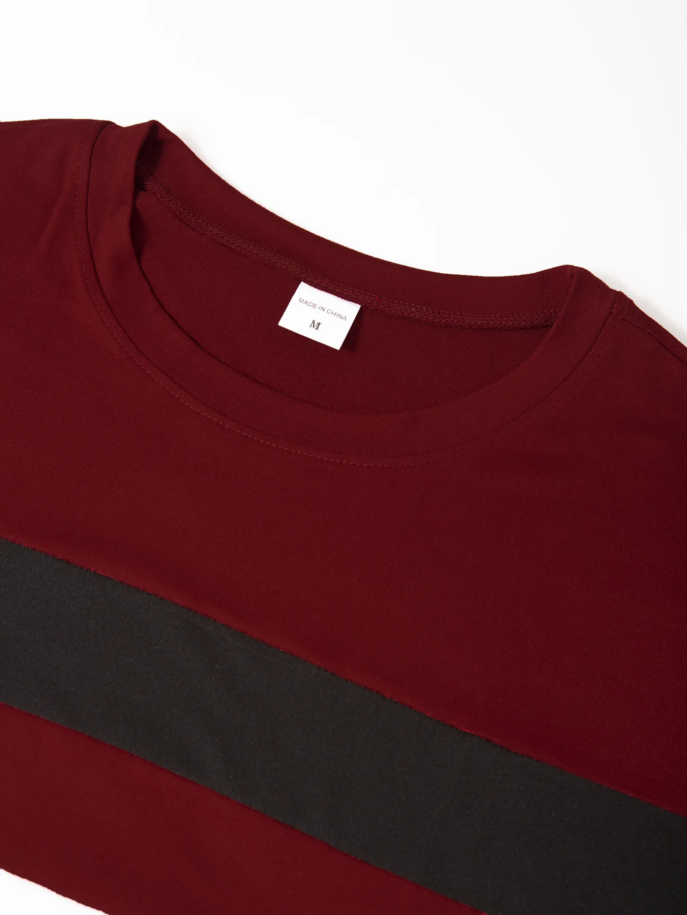2026 Autumn Men's T-Shirt Clothing Fashion Oversized Crew Neck Long Sleeve T-Shirt Top Simple Casual Stripe T-Shirts For Men