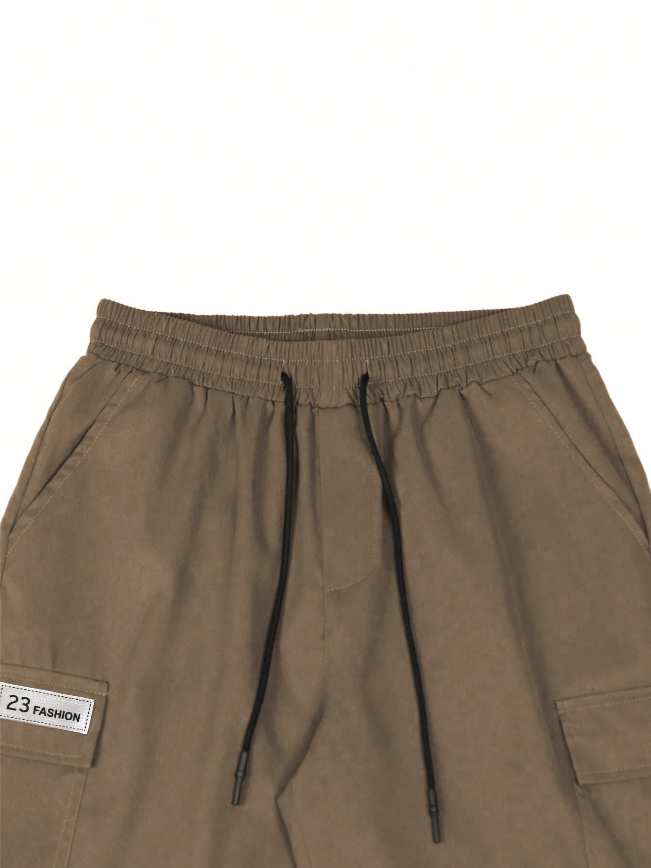 Casual Men's Five-Inch Shorts, Workwear Style, Loose and Straight-Cut, Trendy Brand, Elastic, Beachy, Stylish Mid-Length Pants