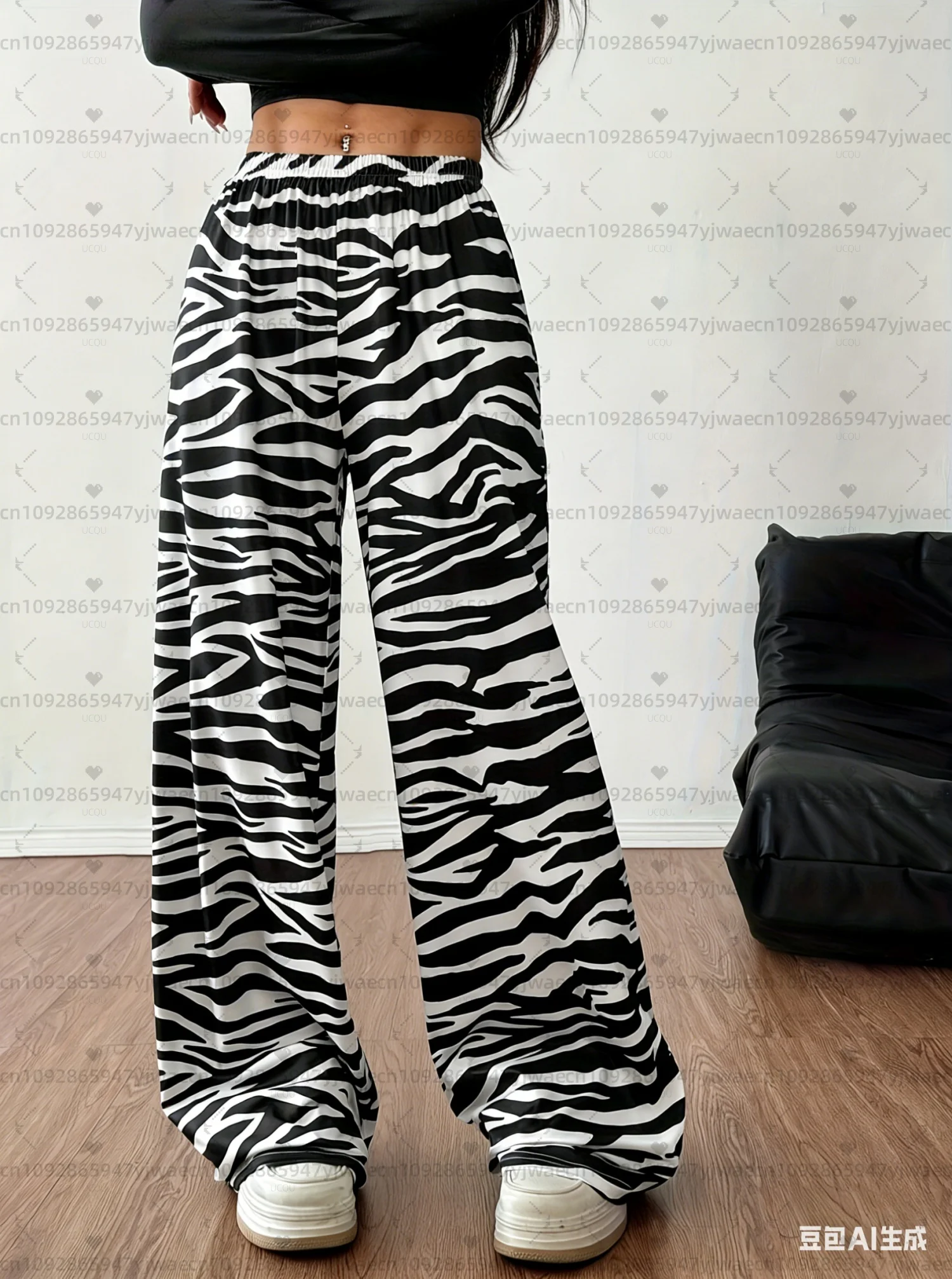 2026 Summer women zebra print loose Long Pants Women Pajamas Pants Casual Daily Long Pants Men Women Pajamas Trousers