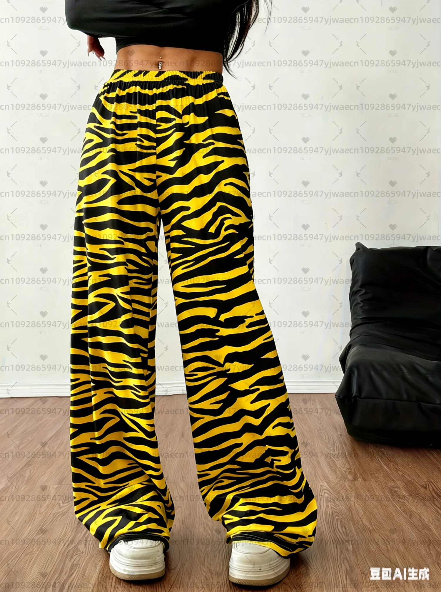 2026 Summer women zebra print loose Long Pants Women Pajamas Pants Casual Daily Long Pants Men Women Pajamas Trousers