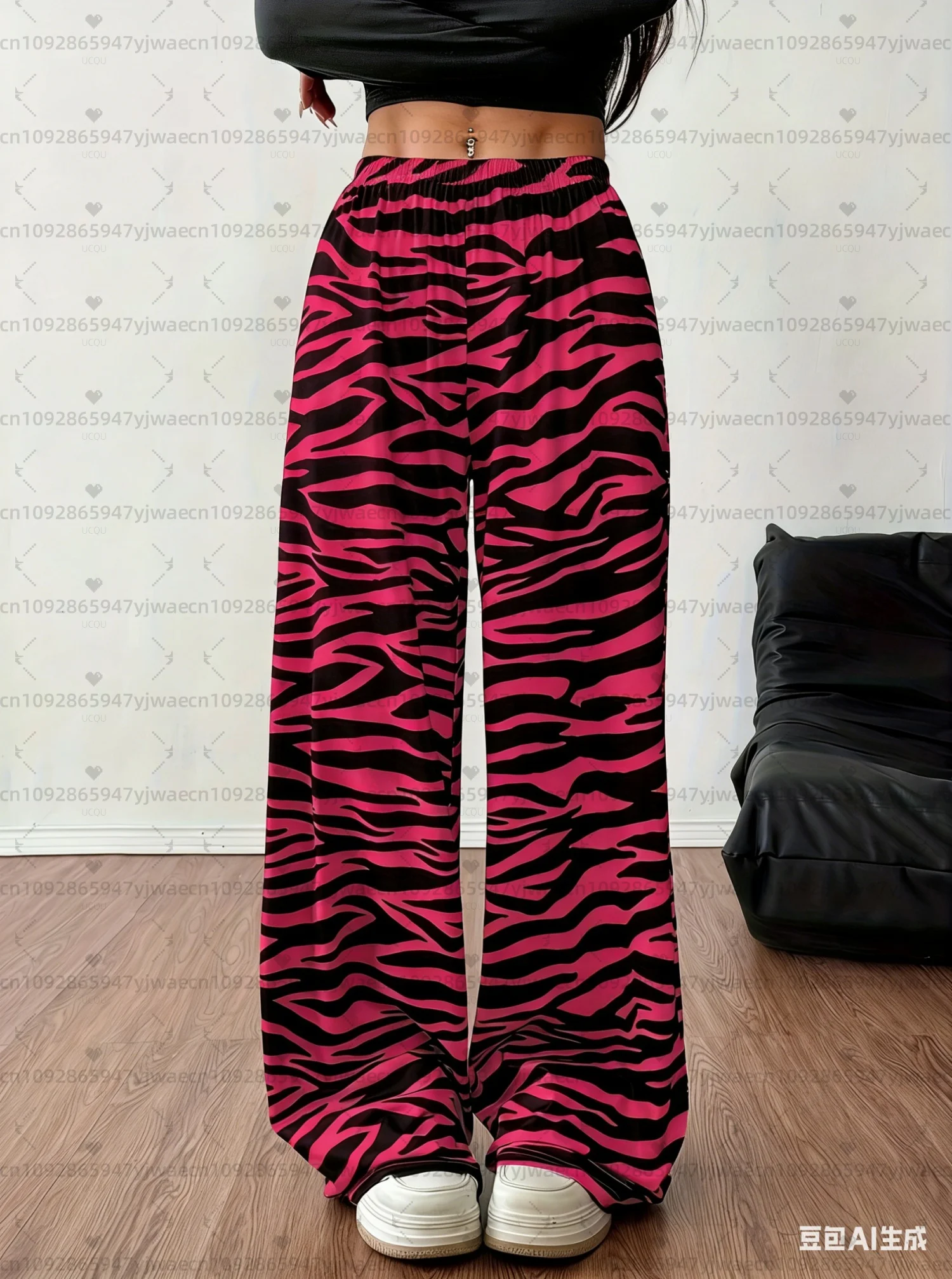 2026 Summer women zebra print loose Long Pants Women Pajamas Pants Casual Daily Long Pants Men Women Pajamas Trousers