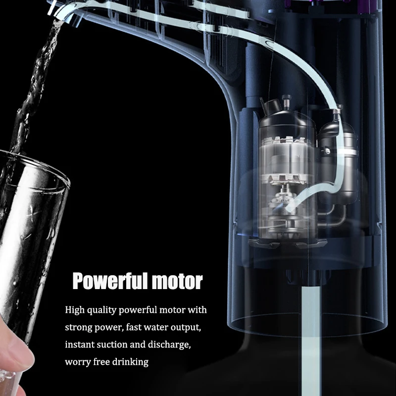 Electric Water Pump, Intelligent Household Bottled Purified Water Automatic Water Dispenser, USB Charging