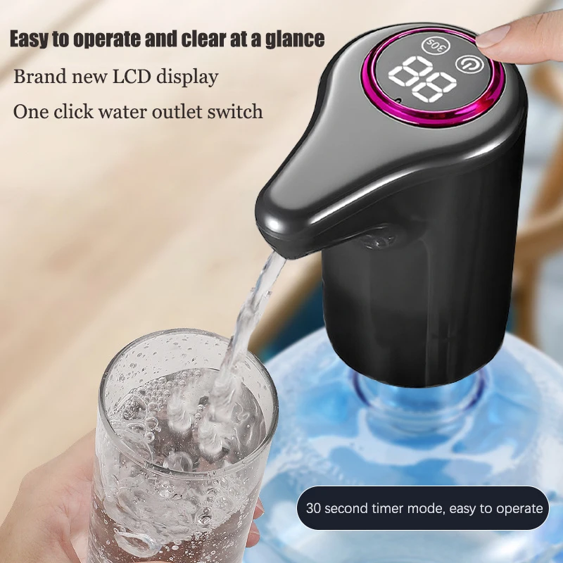 Electric Water Pump, Intelligent Household Bottled Purified Water Automatic Water Dispenser, USB Charging