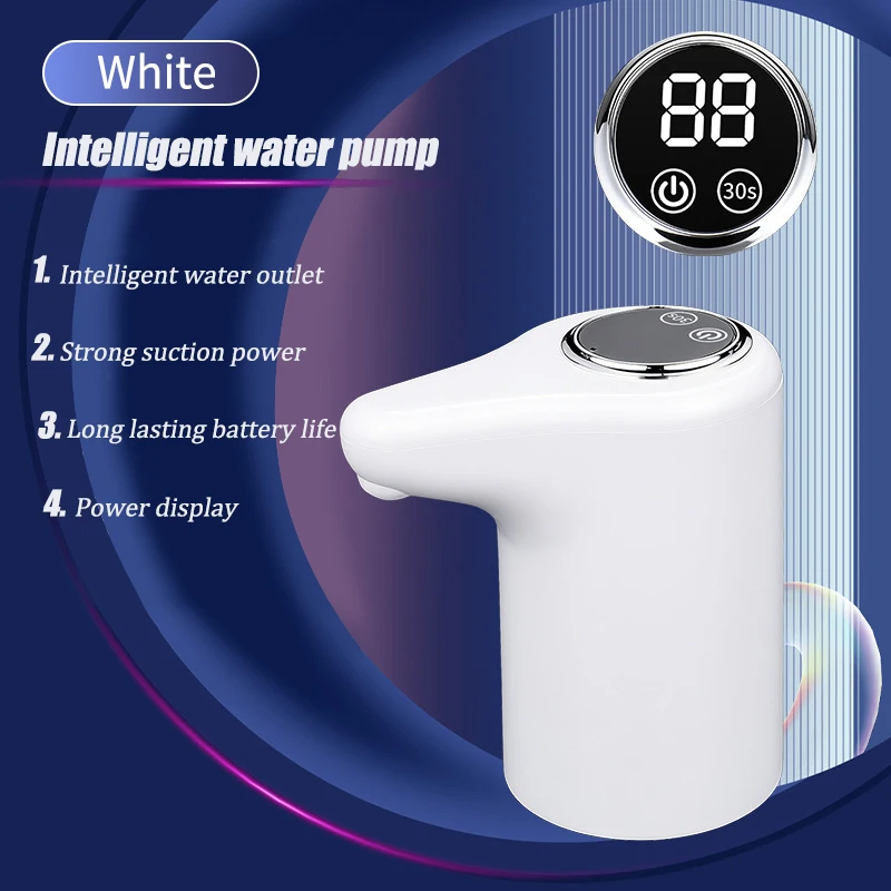 Electric Water Pump, Intelligent Household Bottled Purified Water Automatic Water Dispenser, USB Charging