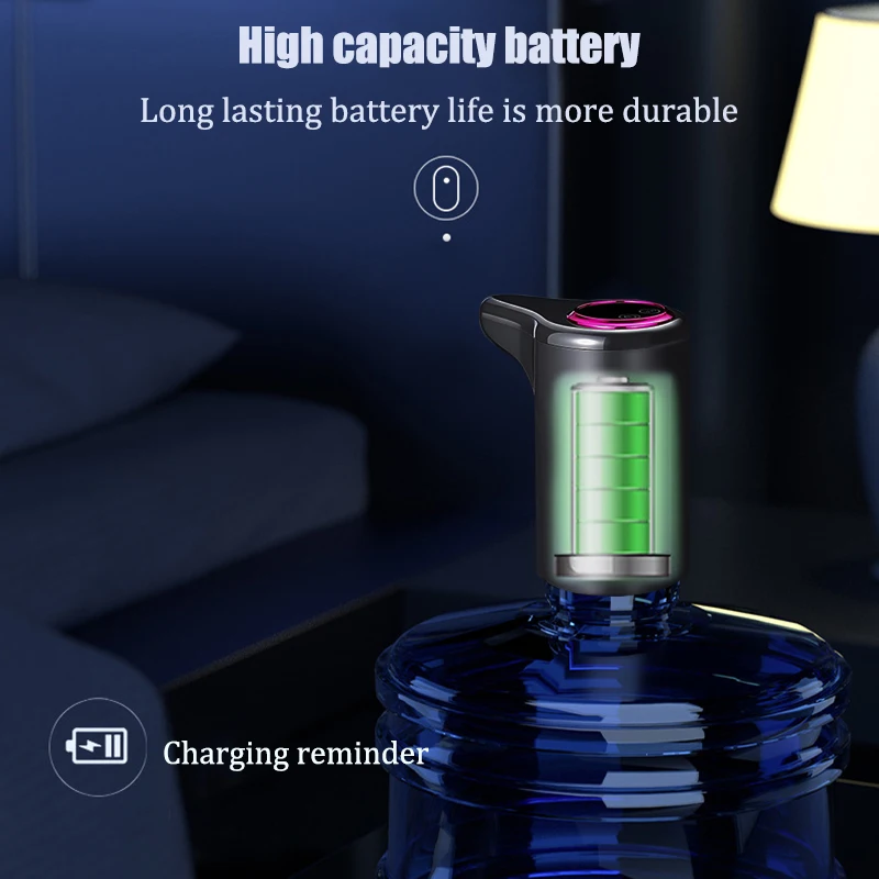 Electric Water Pump, Intelligent Household Bottled Purified Water Automatic Water Dispenser, USB Charging