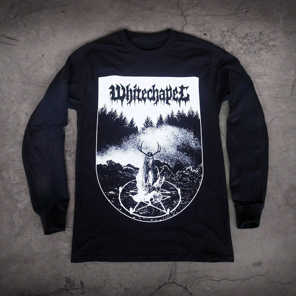 Hot 2026 Whitechapel Band - White Chapel Rock American Retro Vintage Casual Men's Loose Long-Sleeved T-Shirt Sweatshirt