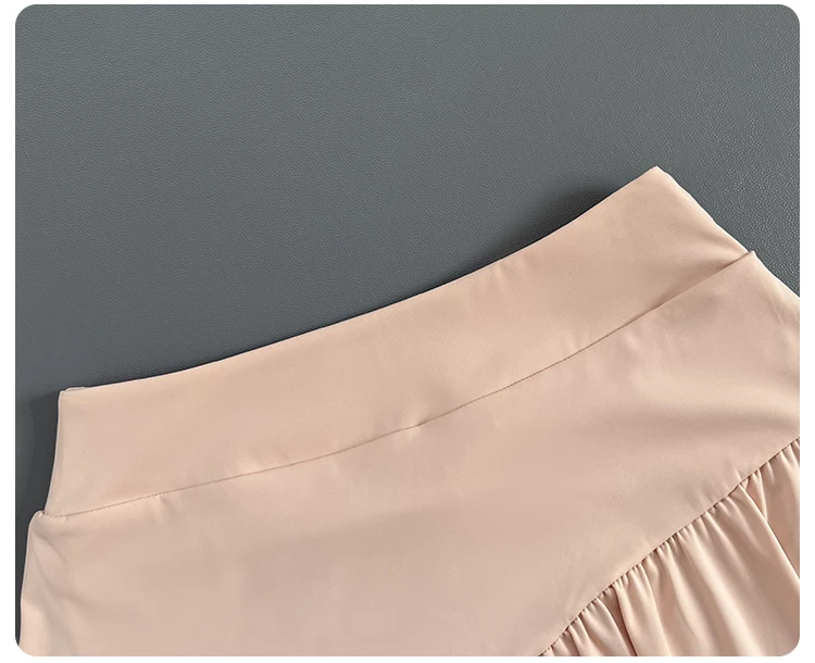 Women High Waist Ruffle Athletic Skort Built-in Liner Shorts Quick Dry Breathable Tennis Fitness Running Workout Sports Skirt