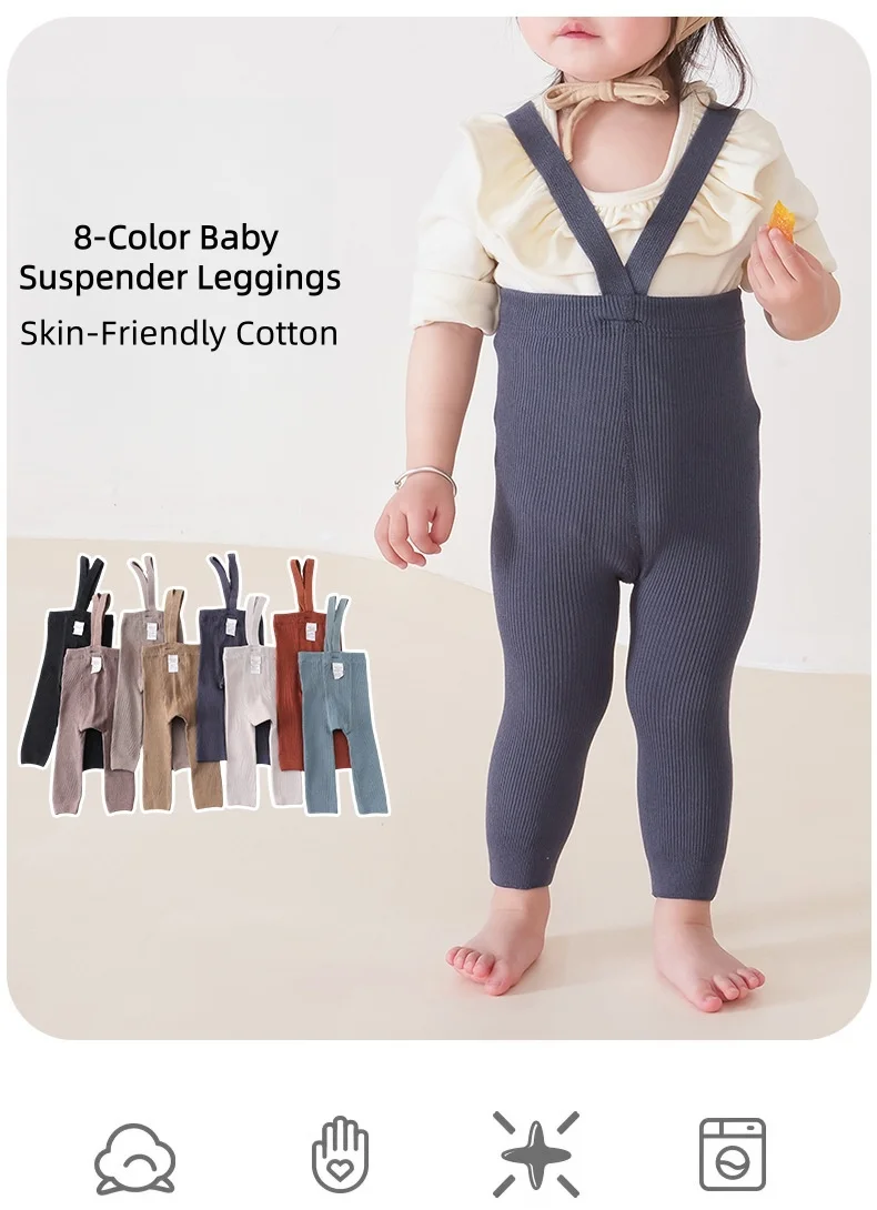 High Waist Toddler Ribbed Infant Baby Pantyhose Cotton High-Stretch Belly Cover Baby Girls Tights 0-2Y Newborn Leggings
