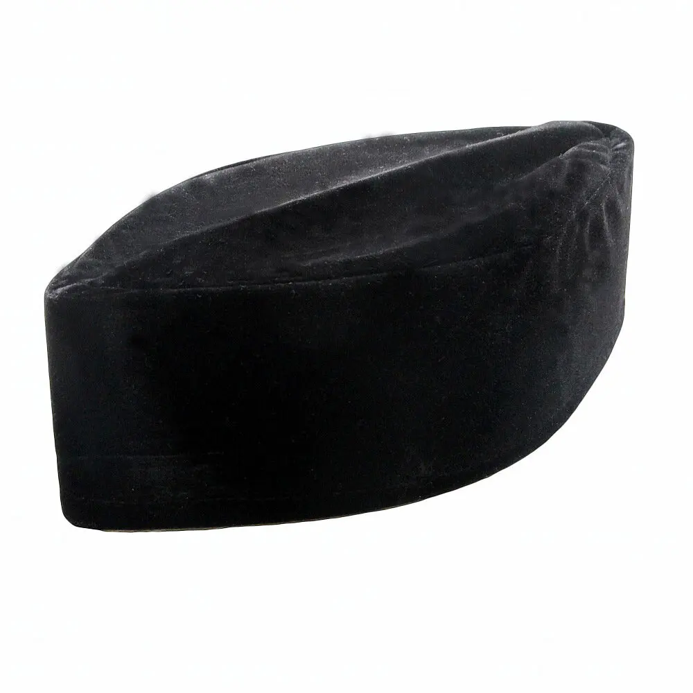 African Native Hat Foldable Velvet Hat Muslim Hats for Men Black Hat Mens Muslim Hats for Men Prayer Cap Islamic Hat Ramadan