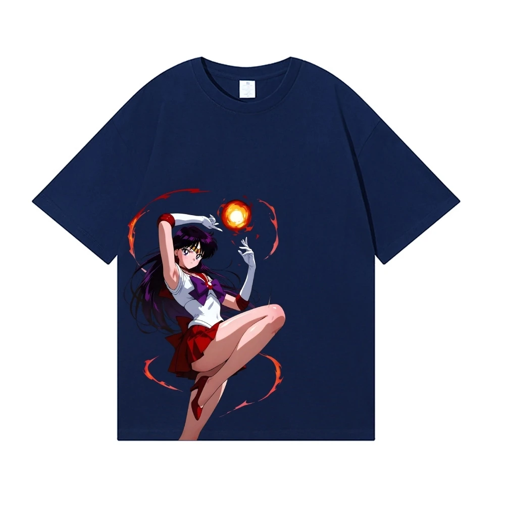 2026 New Sailor Moon Mars Japanese Style Classic Tee High-quality Streetwear T-Shirt Suitable for Both Men Women Summer T-shirt