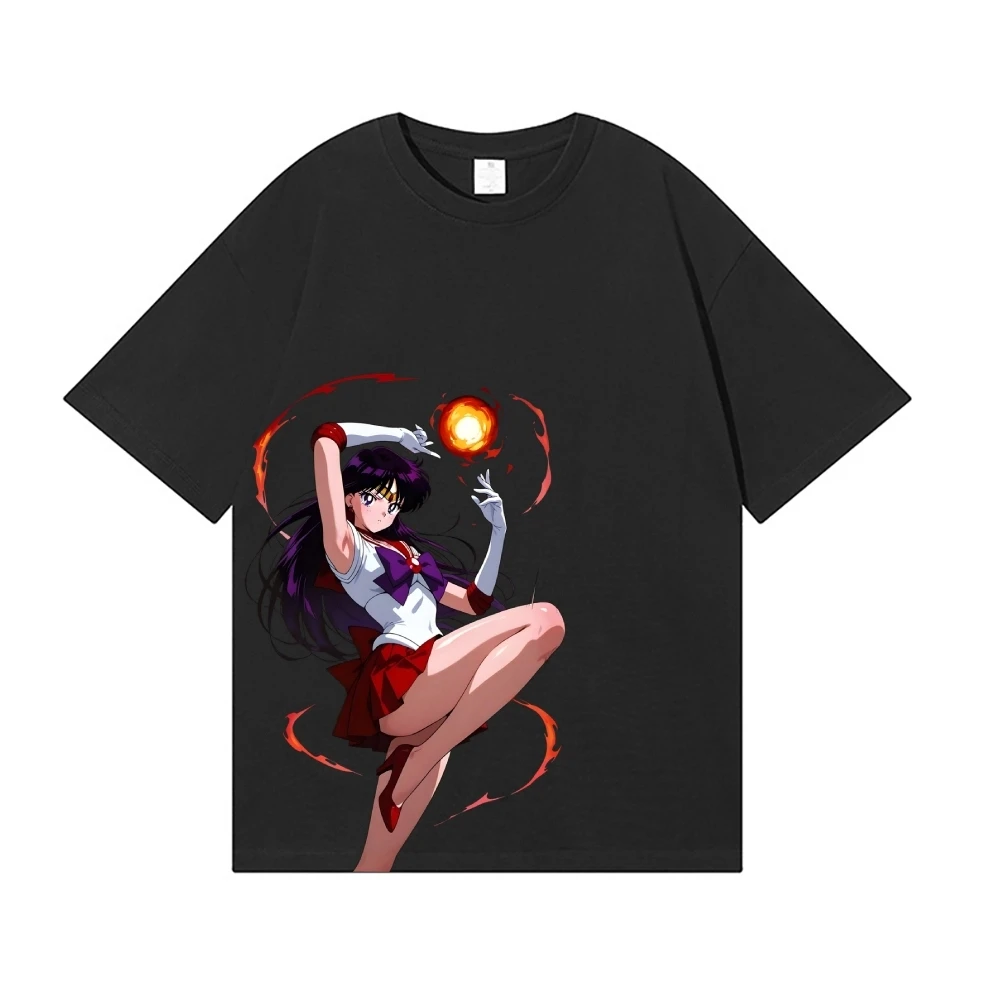 2026 New Sailor Moon Mars Japanese Style Classic Tee High-quality Streetwear T-Shirt Suitable for Both Men Women Summer T-shirt