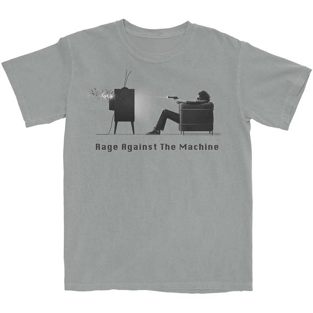 Rage Against The Machine Typewriter Text Print Cotton T-Shirt Minimalist Political Rock Streetwear Unisex Crew Neck