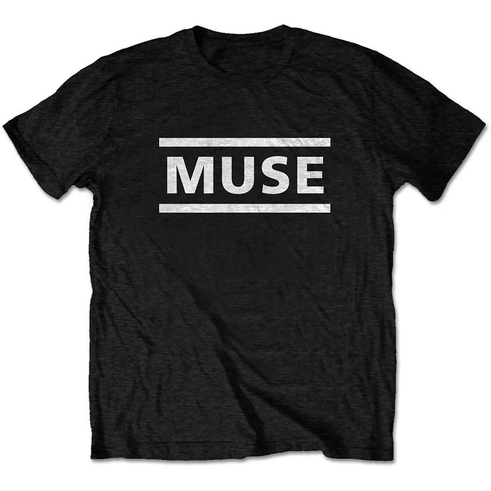 Muse Band Photo 3D Logo Print Cotton T-Shirt Alternative Rock Band Unisex Short Sleeve Tee