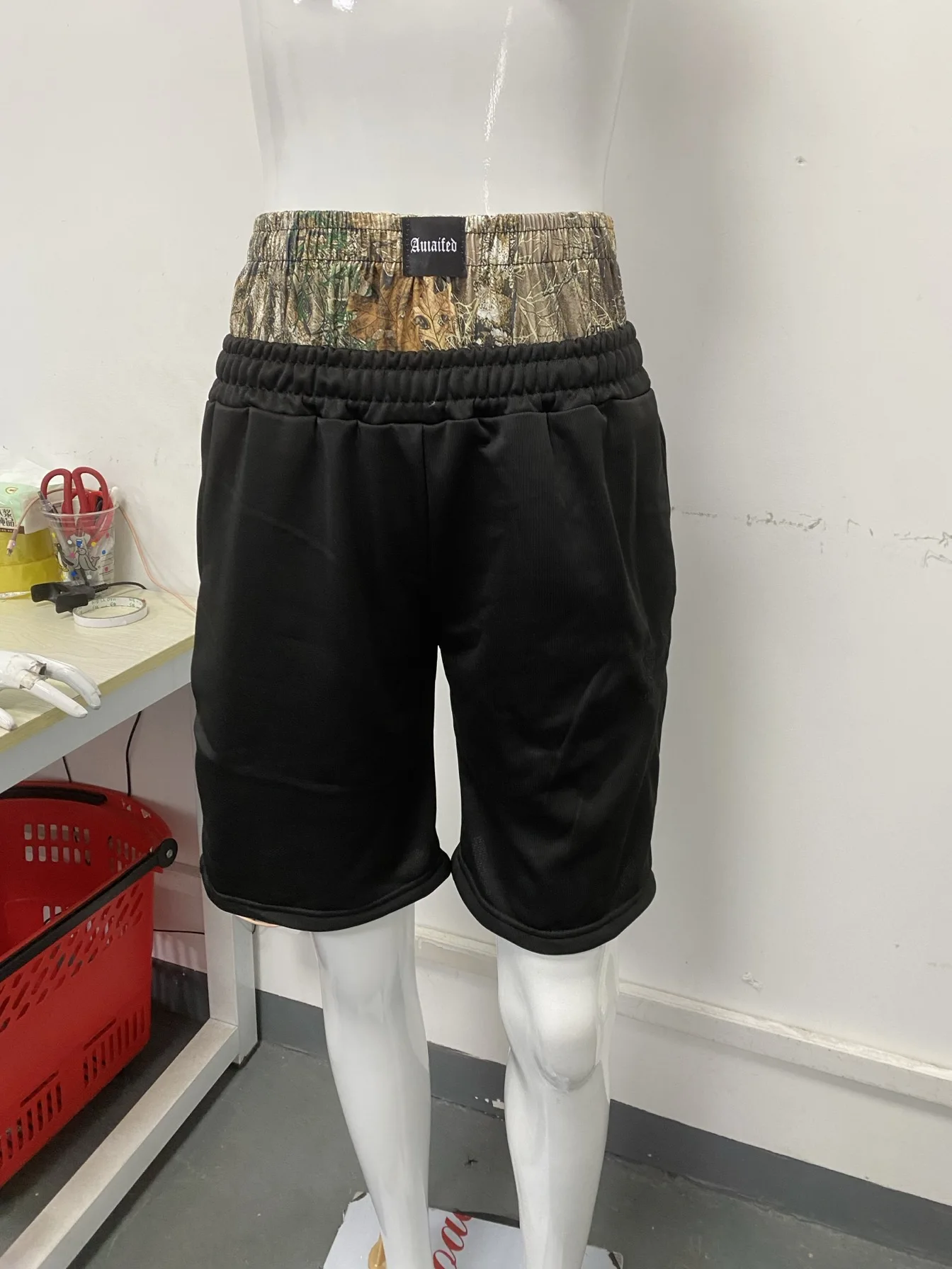 European American High Street Trend Double Waisted Seven quarter Shorts Men's Loose Fashionable Casual Exercise Shorts Women's