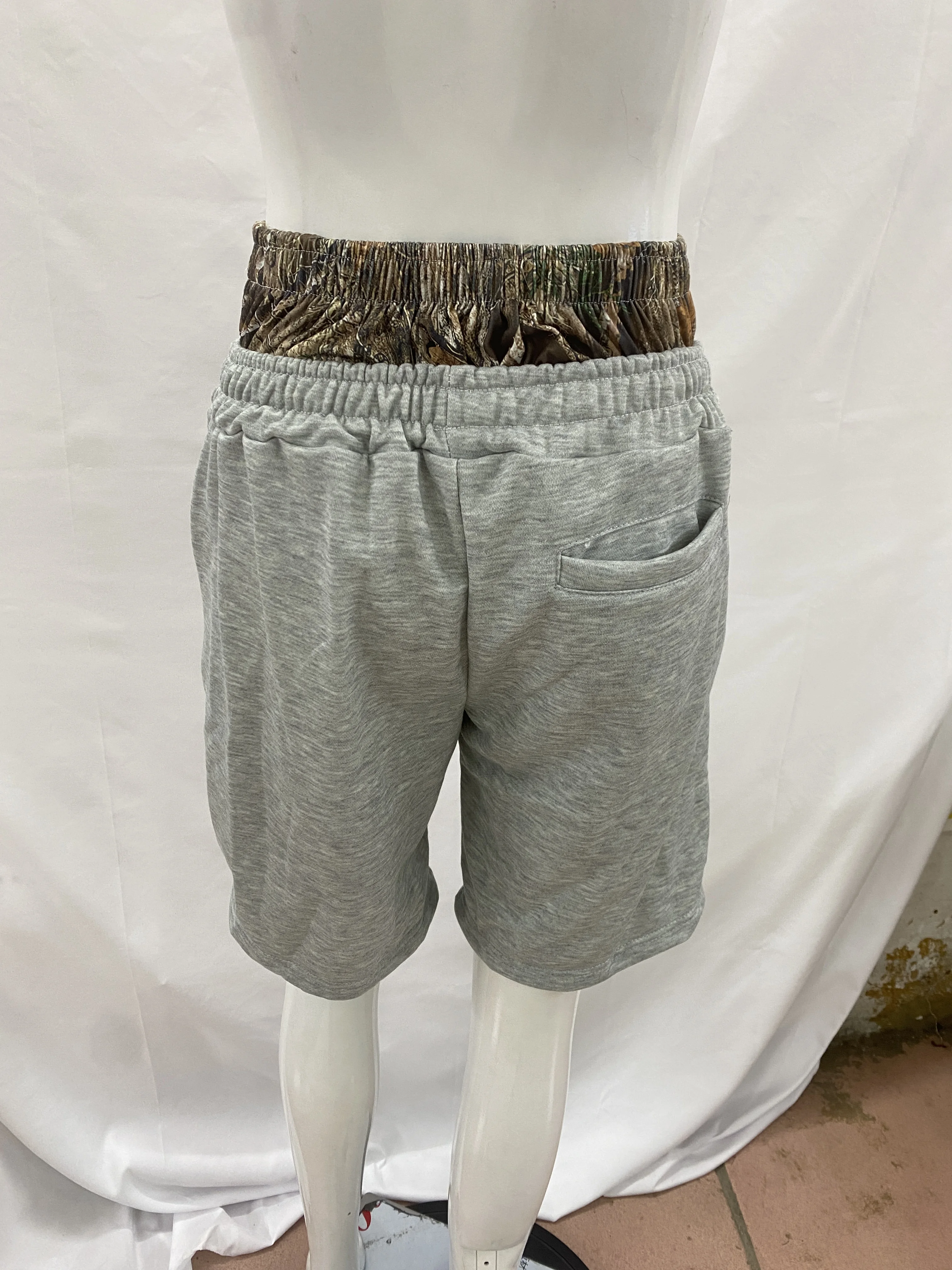 European American High Street Trend Double Waisted Seven quarter Shorts Men's Loose Fashionable Casual Exercise Shorts Women's