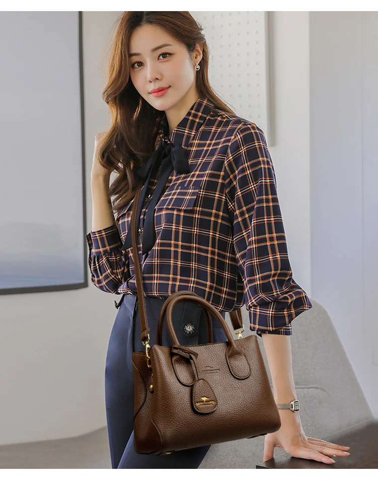 3-layer Design Women's Handbags Luxury Shoulder Crossbody Bags High Quality Soft Leather Bag Ladies Fashion Messenger Sac A Main