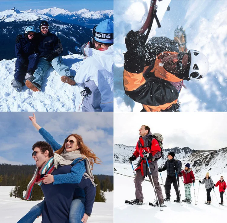 Men's Skiing Pants Camping Fleece Lined Waterproof Winter Insulated Hiking Trekking Trousers Outdoor Work Hunting