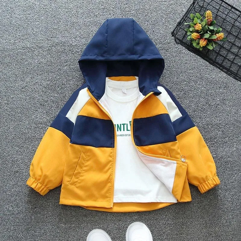 2-12 Years Spring Fashion Boys Coats Children Outdoor Sport Hooded Jacket For Kids Birthday Present Children Outerwear Clothing