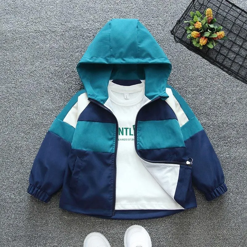 2-12 Years Spring Fashion Boys Coats Children Outdoor Sport Hooded Jacket For Kids Birthday Present Children Outerwear Clothing