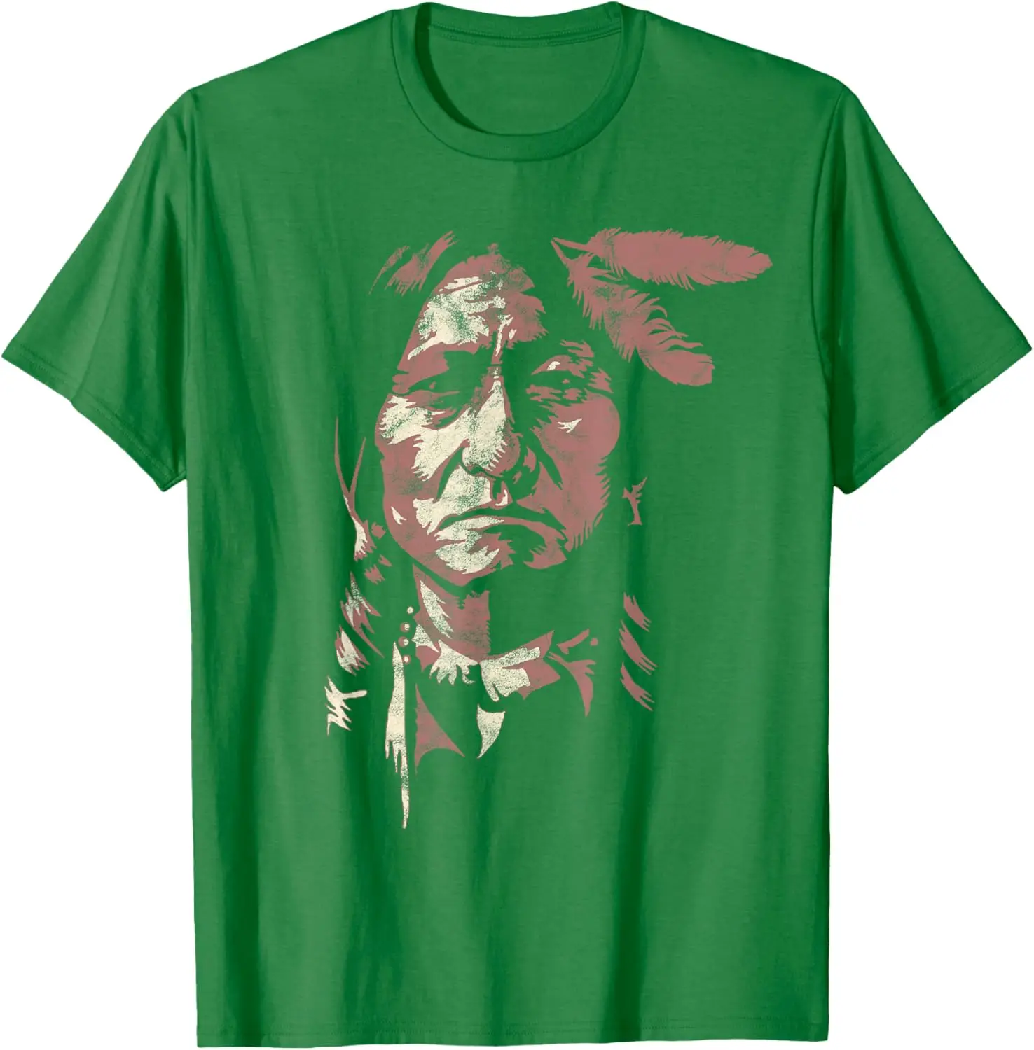 Sitting Bull Native American Chief Indian Warrior Men Women T-Shirt Unisex Summer Streetwear Tops Cotton Graphic T Shirts