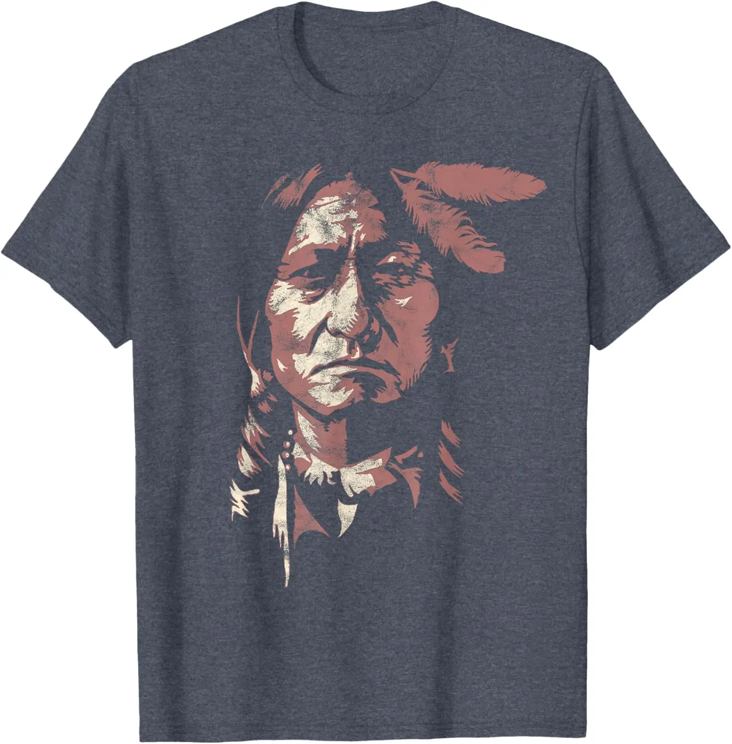 Sitting Bull Native American Chief Indian Warrior Men Women T-Shirt Unisex Summer Streetwear Tops Cotton Graphic T Shirts