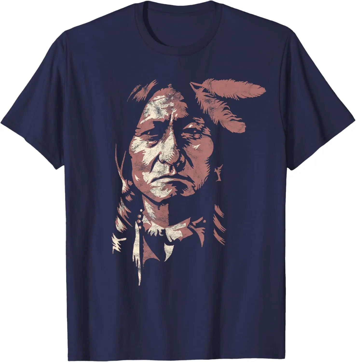 Sitting Bull Native American Chief Indian Warrior Men Women T-Shirt Unisex Summer Streetwear Tops Cotton Graphic T Shirts