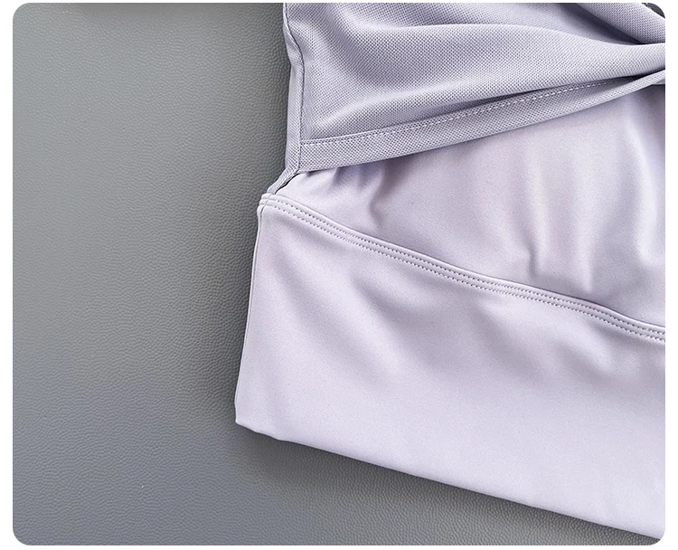 Women Deep V Mesh Long Sleeve Crop Yoga Top Front Twist Knot Slim Soft Breathable Running Fitness Workout Sports Long Sleeve Tee