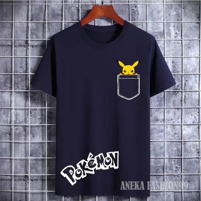 2026 Summer Pokémon Anime Pikachu 100% Pure Cotton Printed T-shirt Men Harajuku Loose Casual Versatile Short-sleeved Top Y2k