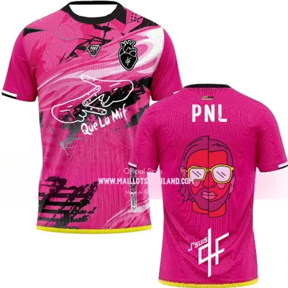 2026 New Summer New Maillots Thailande Maillots PNL Tee Children Adult Top O-Neck Loose Breathable Men Women Sports T-Shirt