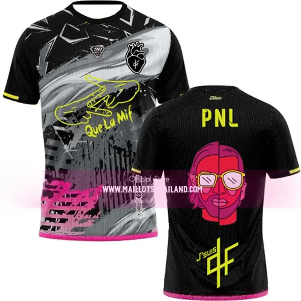 2026 New Summer New Maillots Thailande Maillots PNL Tee Children Adult Top O-Neck Loose Breathable Men Women Sports T-Shirt