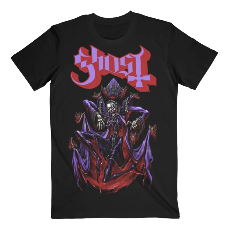 Ghost Swedish Heavy Metal Ghost Rock Band Casual T-Shirt Men's and Women's Luxury Band Brand Top Rock