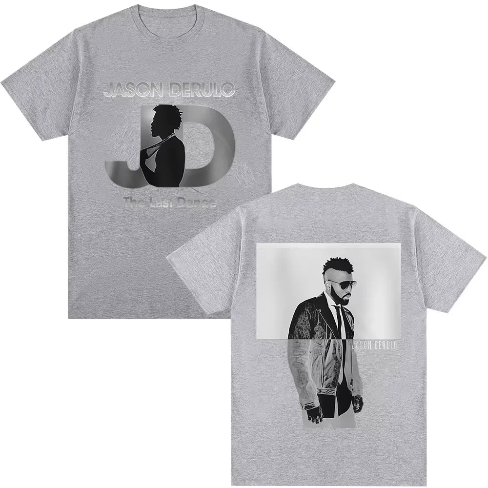 2026 New Jason Derulo The Last Dance Tour Graphics Cotton Shirt Unisex Y2k Hip Hop Style Summer Men Short Sleeve Tshirt Fan Gift