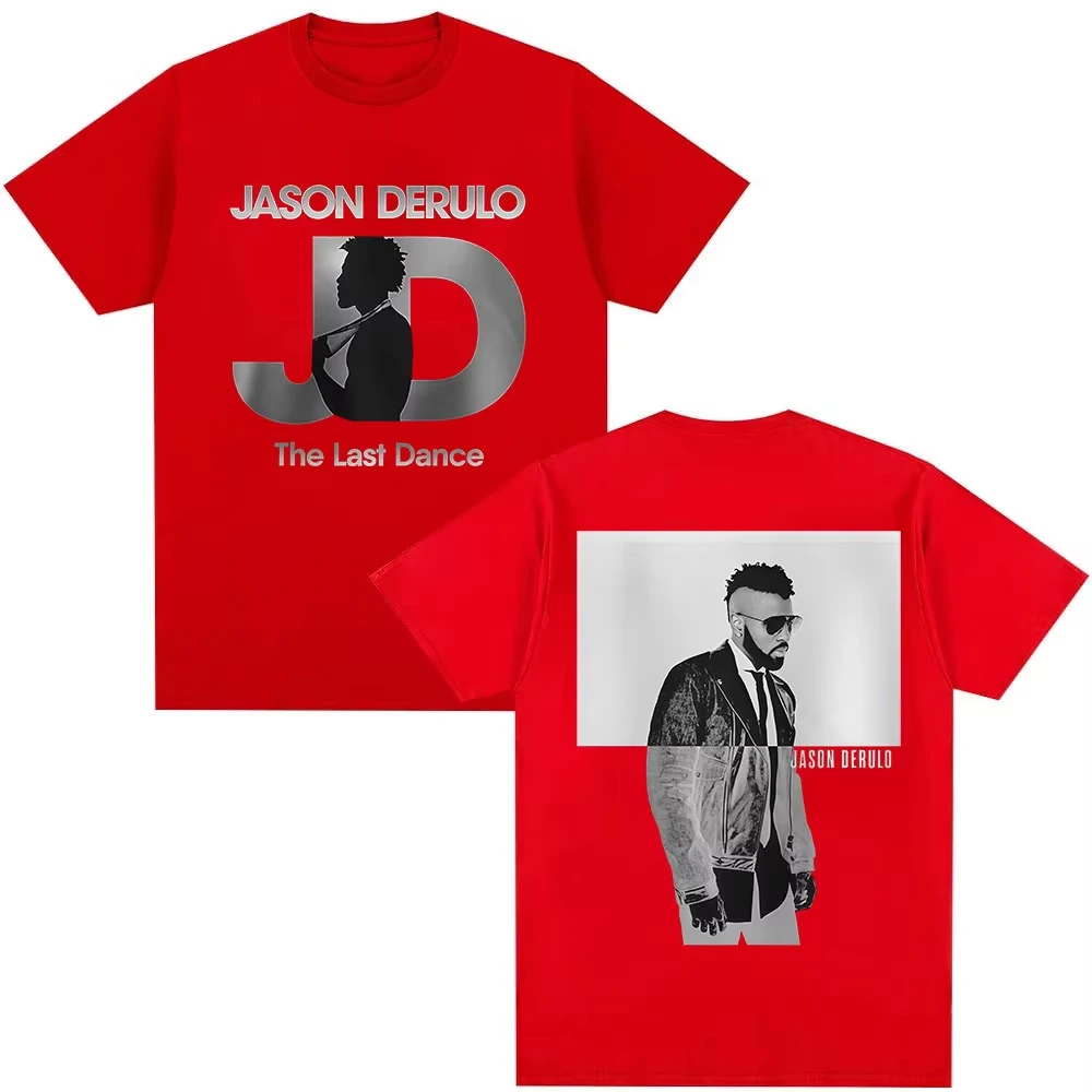 2026 New Jason Derulo The Last Dance Tour Graphics Cotton Shirt Unisex Y2k Hip Hop Style Summer Men Short Sleeve Tshirt Fan Gift
