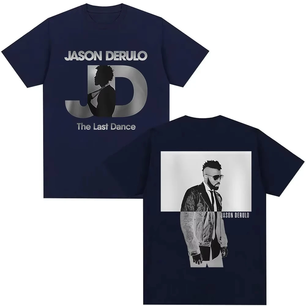 2026 New Jason Derulo The Last Dance Tour Graphics Cotton Shirt Unisex Y2k Hip Hop Style Summer Men Short Sleeve Tshirt Fan Gift