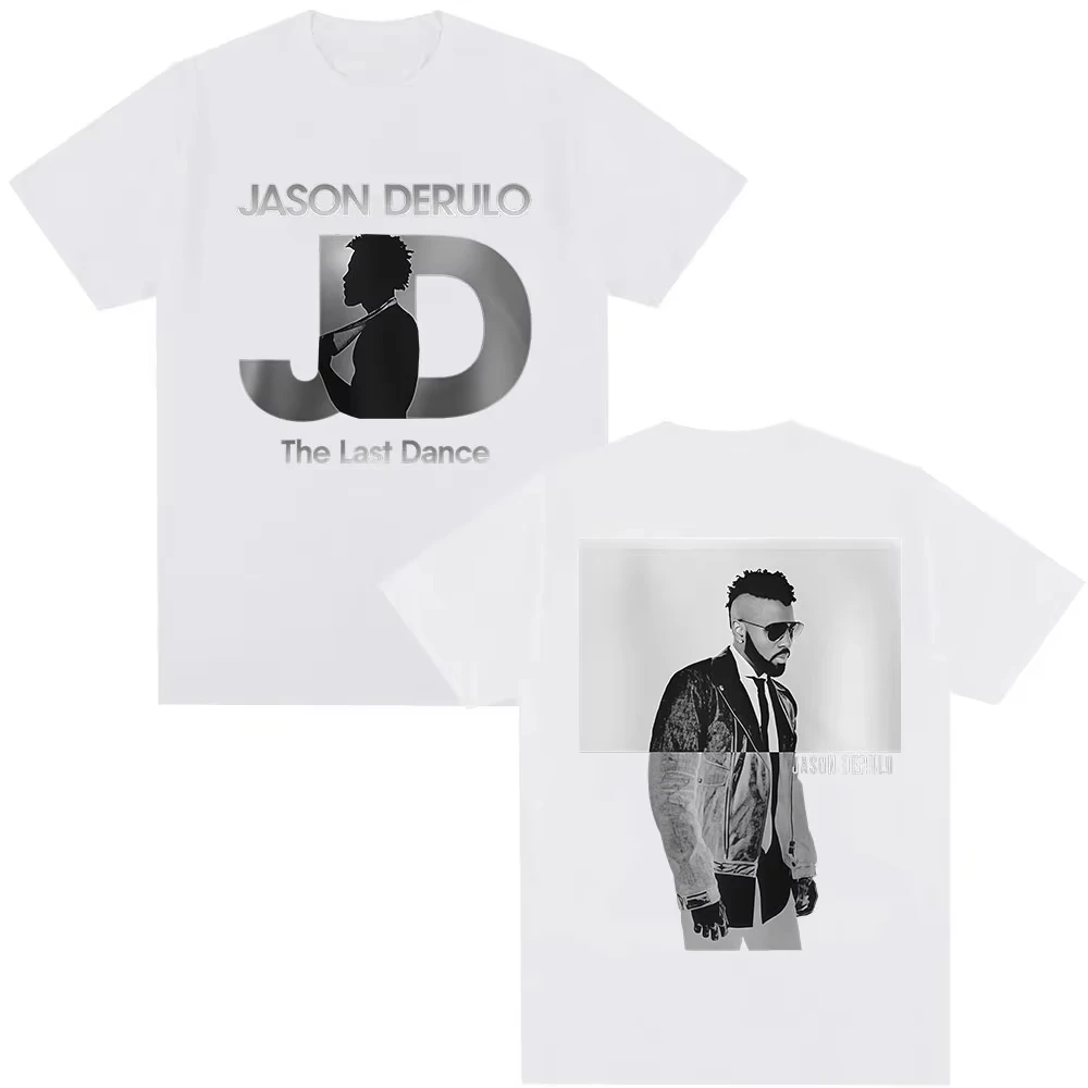 2026 New Jason Derulo The Last Dance Tour Graphics Cotton Shirt Unisex Y2k Hip Hop Style Summer Men Short Sleeve Tshirt Fan Gift