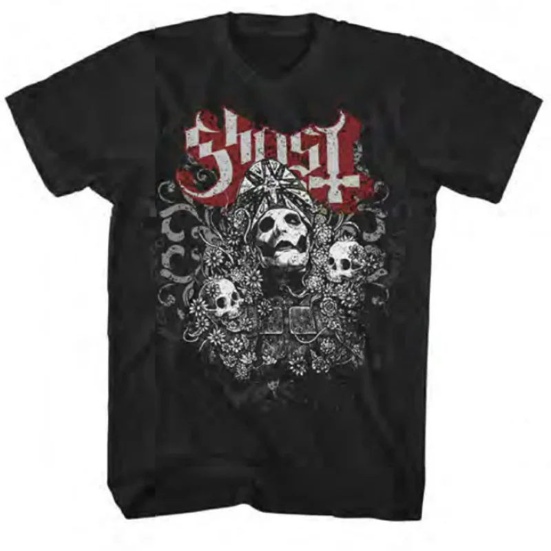 Ghost Swedish Heavy Metal _ Ghost Rock Band Casual T-Shirt Men's and Women's Luxury Band Brand Top 2026 New