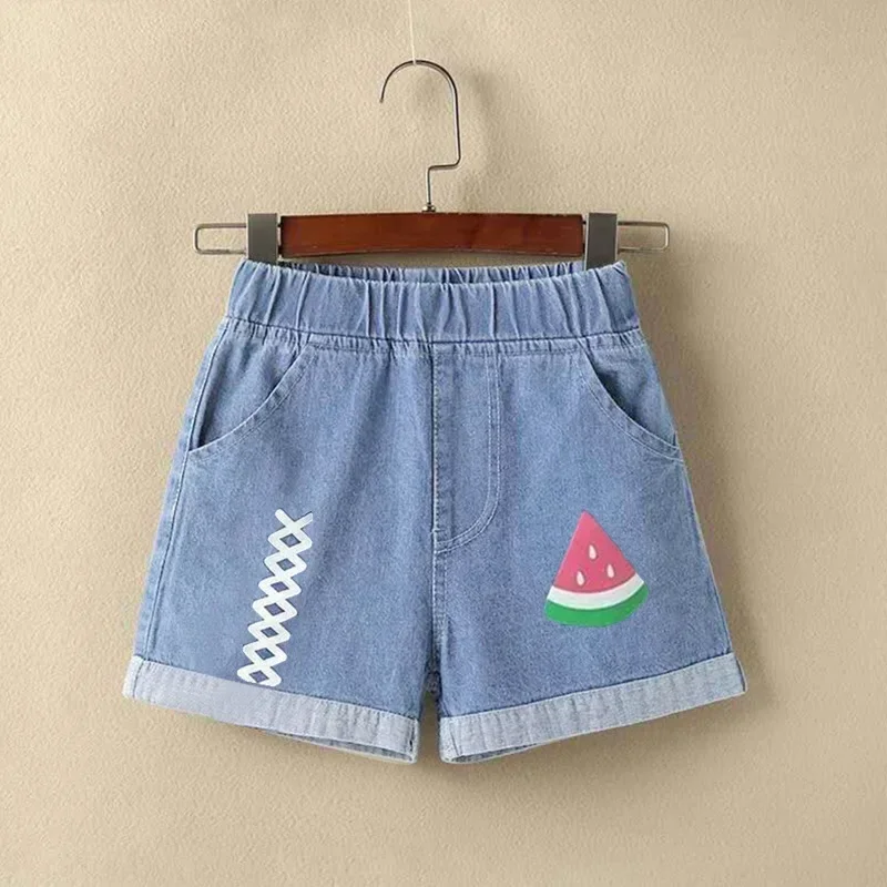 Trendy Summer Denim Shorts Baby Girls Korean Style Thin Comfortable Kids Casual Outfits