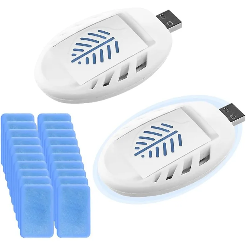 2PCS Plug-in USB Mosquito Repellent with 90 Repellent Tablets, Indoor & Outdoor Insect Repellent for Summer Home