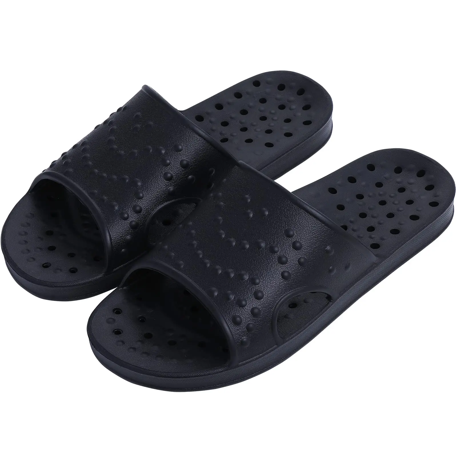 Smile Super Soft Shower Slippers For Women Men Light Non-slip Indoor Slides Quick Drying Bathroom Slippers With Arch Support