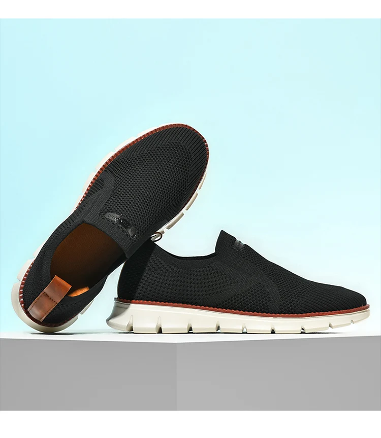 Summer New Men's Sports Shoes Breathable Mesh Cloth Shoes Outdoor Casual Shoes Men's Non-Slip Flying Woven Shoes Plus Size 50