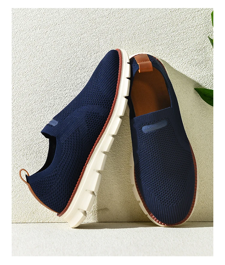 Summer New Men's Sports Shoes Breathable Mesh Cloth Shoes Outdoor Casual Shoes Men's Non-Slip Flying Woven Shoes Plus Size 50