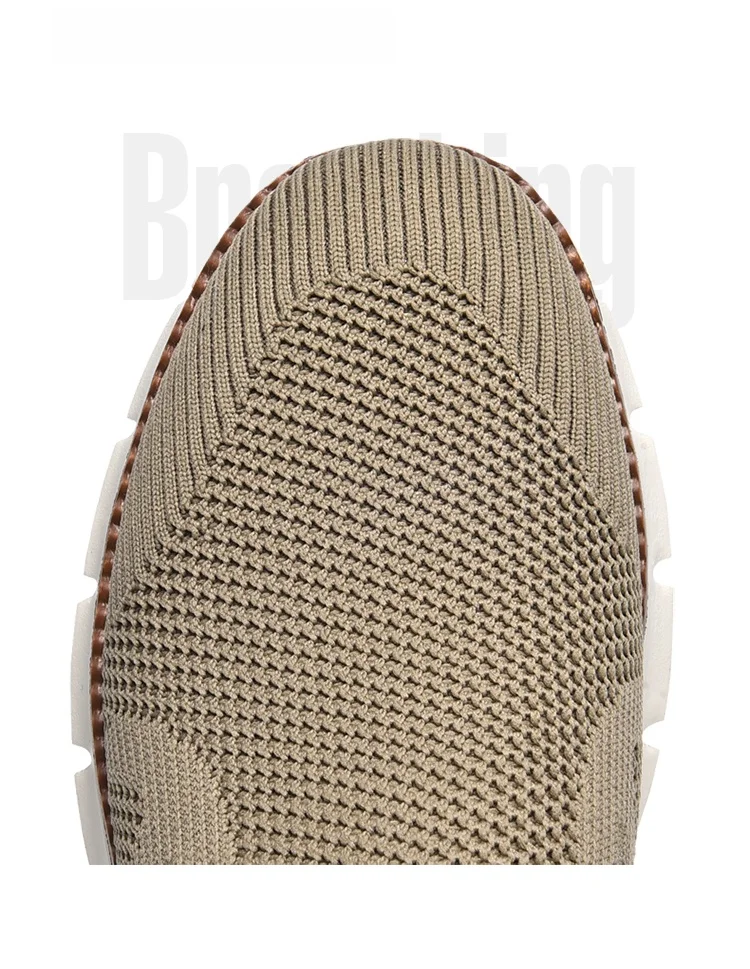 Summer New Men's Sports Shoes Breathable Mesh Cloth Shoes Outdoor Casual Shoes Men's Non-Slip Flying Woven Shoes Plus Size 50