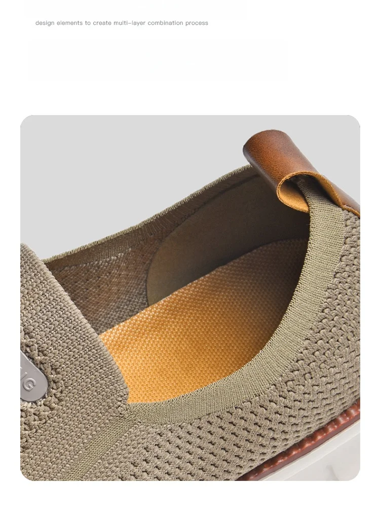 Summer New Men's Sports Shoes Breathable Mesh Cloth Shoes Outdoor Casual Shoes Men's Non-Slip Flying Woven Shoes Plus Size 50