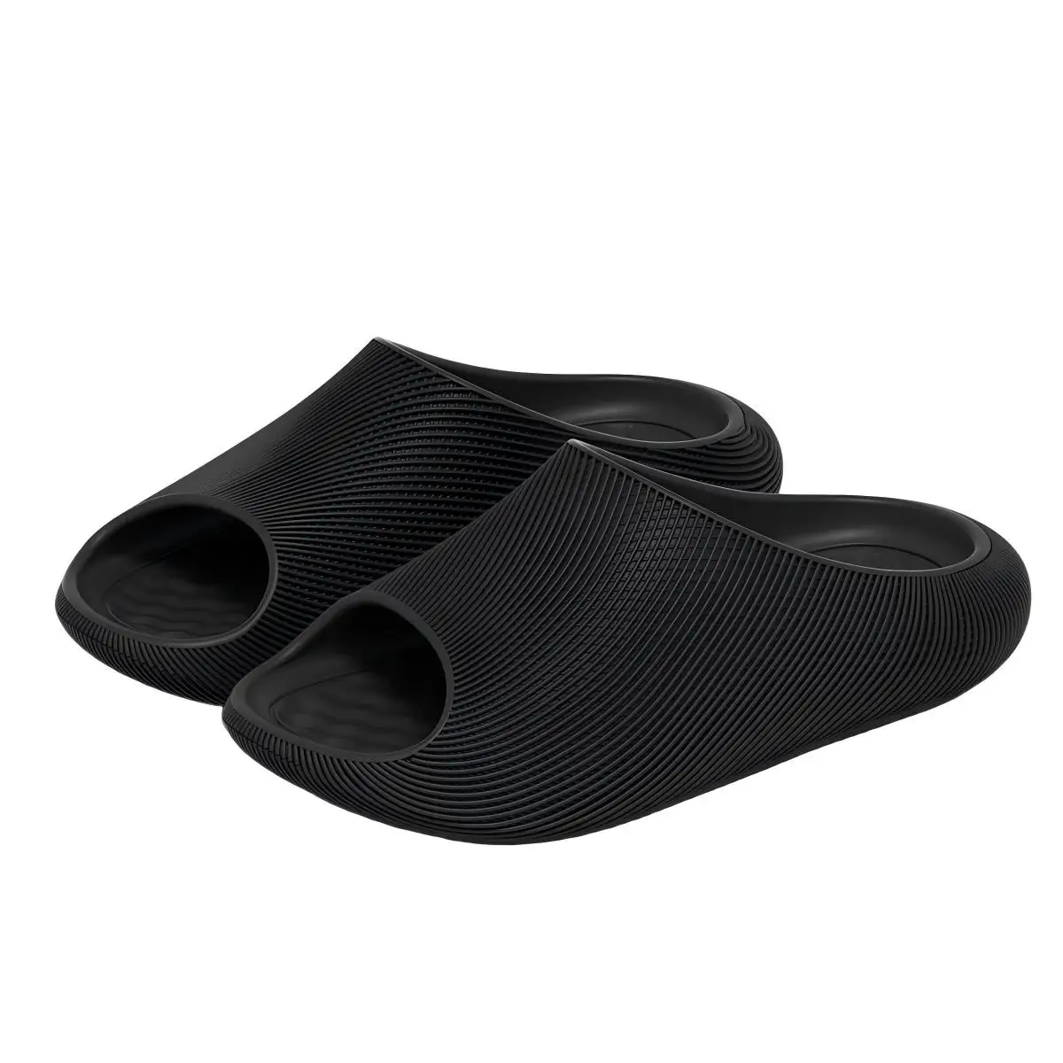 Men's High-End Slippers with a Stepping-On-Clouds Feel, New Summer Model for Couples, Indoor Home Bathroom Non-Slip Anti-Odor Thick-Soled Sandals for Outdoor Wear