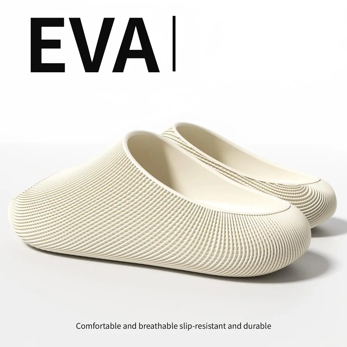 Men's High-End Slippers with a Stepping-On-Clouds Feel, New Summer Model for Couples, Indoor Home Bathroom Non-Slip Anti-Odor Thick-Soled Sandals for Outdoor Wear