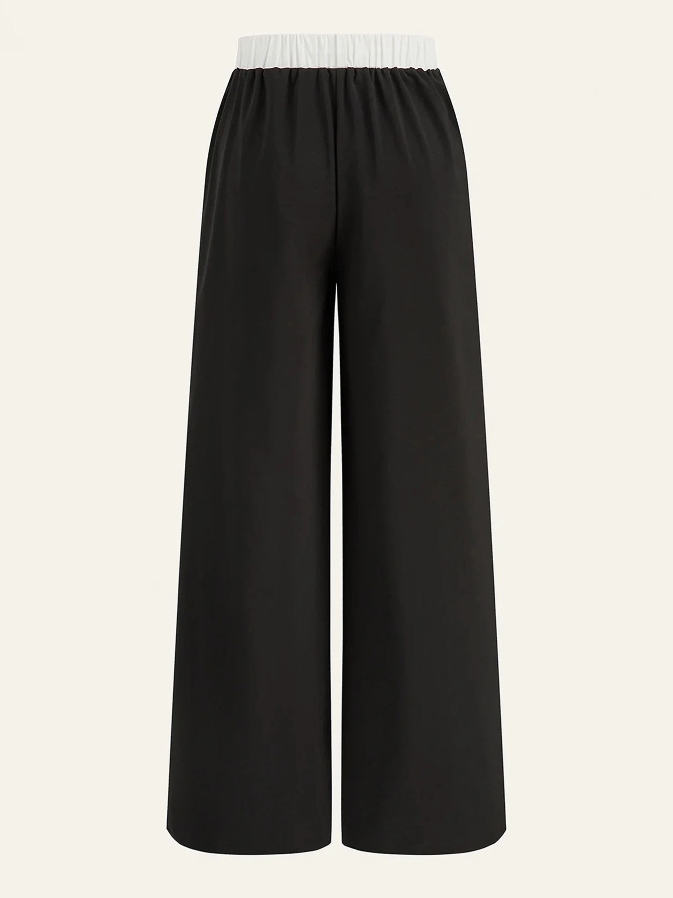 Women's Casual Pants, a Must-Have for Trendy Looks, Summer Casual Lazy Style Moon Phase and Star Track Print Color-Blocked Wide-Leg Casual Pants, Loose Fit with Strong Drape, Comfortable and Versatile Women's Casual Pants, Summer Daily Home Wear, Women's Clothing