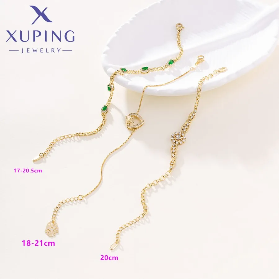 Xuping Jewelry Promotion Exquisite Mixed Designs Elegant Simple Women's Bracelet Birthday Gifts R407